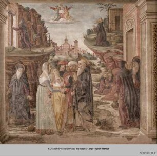 Szenen aus dem Leben des Heiligen Antonius : Der Heilige Antonius Abbas heilt eine Besessene