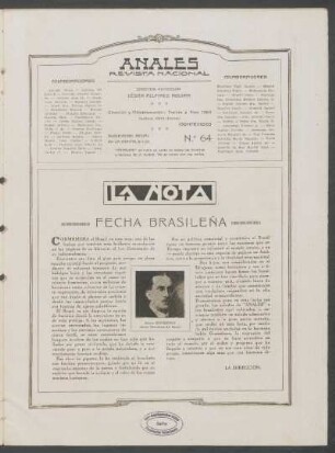 La nota : Fecha brasileña
