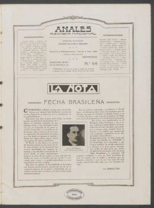 La nota : Fecha brasileña