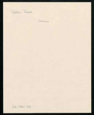 Brief von Robert Vischer an Wilhelm von Bode