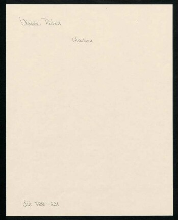 Brief von Robert Vischer an Wilhelm von Bode