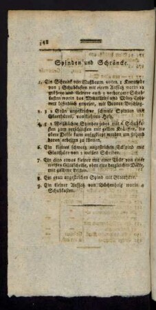 Spinden und Schräncke