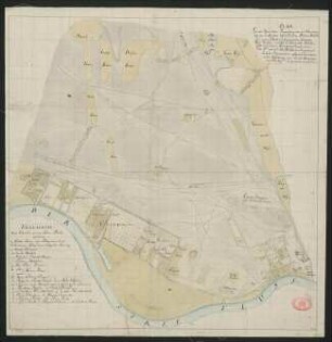 Plan von der Speciellen Vermessung von der Situation bey der zu Berlin befindlichen Pulver Mühle und einen Theil des sogenannten kleinen Thier Gartens ...