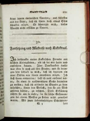 30. Fortsetzung und Rückreise nach Kokskraal