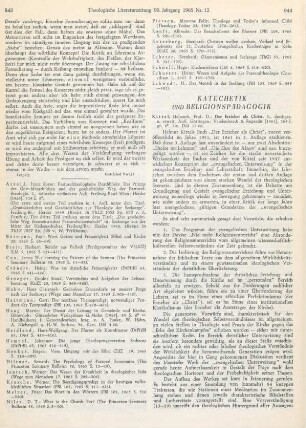 944-948 [Rezension] Kittel, Helmuth, Der Erzieher als Christ