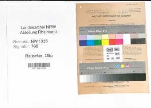 Entnazifizierung Otto Rauscher , geb. 17.05.1896 (Angestellter)