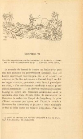 Chapitre VI. Nouvelles négociations avec les annamites. - ...