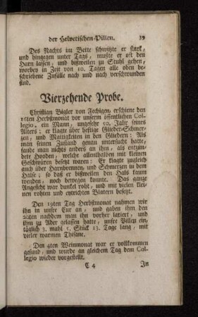 Vierzehende Probe.