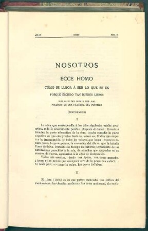 Ecce homo : Cómo se llega á ser lo que se es