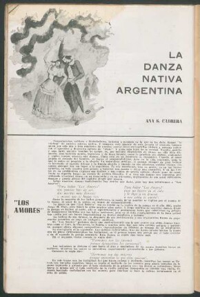 La danza nativa argentina : "Los amores"