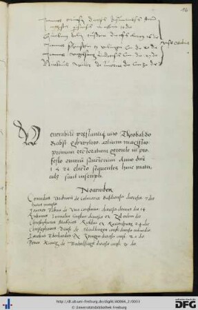 [fol. 16] Rektorat Theobald Bapst 1522/23