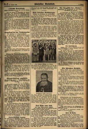 Zweite Ausgabe vom Dienstag, den 27. Januar 1931.