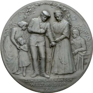 Medaille zum Andenken an den Weltkrieg 1914