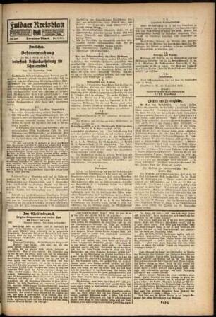 Zweite Ausgabe vom Samstag, den 23. September 1916.