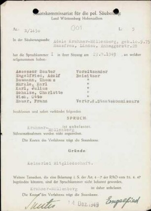 Krahmer-Möllenberg, Adele