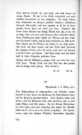 188 Wandsbeck, d. 6. März 1810