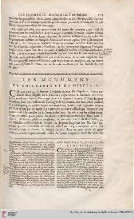 Les Monumens de Childeric et de Hilperic