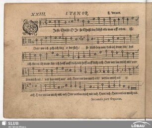 XXIII. O Jesu Christ siehst alls was off erden ist