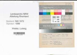 Entnazifizierung Ludwig Weeke , geb. 10.09.1903 (Techniker)