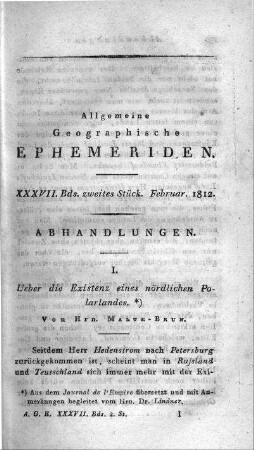 Zweites Stück Februar 1812