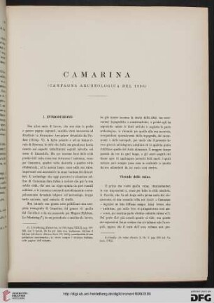 9: Camarina : (Campagna archeologica del 1896)