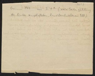 [Beil. 3: Mitteilung von Wilhelm Grimm an Ferdinand Grimm 20.6.1826]