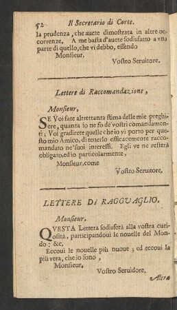 Lettere Di Ragguvaglio.