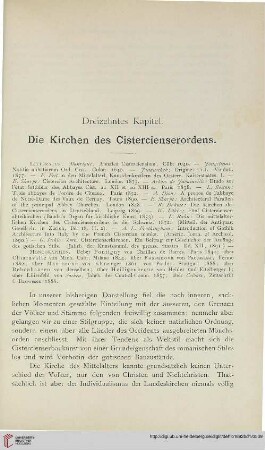 Dreizehntes Kapitel. Die Kirchen des Cistercienserordens