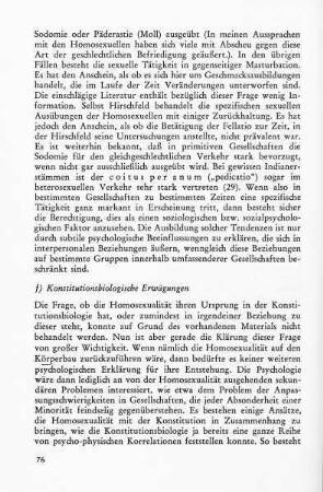 f) Konstitutionsbiologische Erwägungen