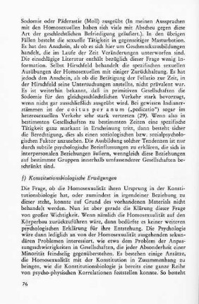 f) Konstitutionsbiologische Erwägungen