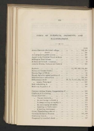 Index of subjects, incidents, and illustrations