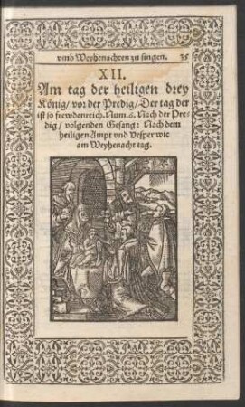 Am tag der heiligen drey König ...