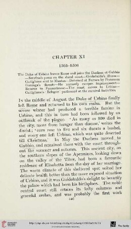 Chapter XI: 1505-1506
