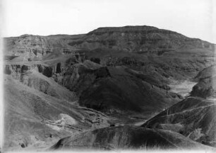 Tal der Könige : Blick in die Nekropole bei Luxor.