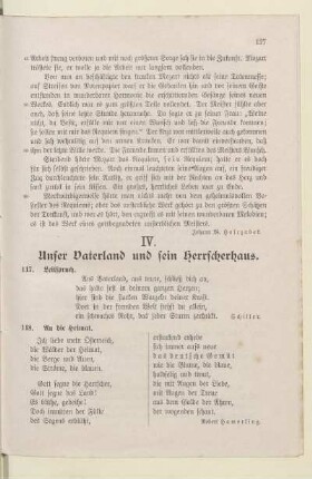 IV. Unser Vaterland und sein Herrscherhaus