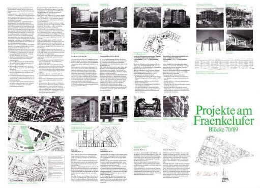 Faltblatt: Projekte am Fraenkelufer, Blöcke               70/89