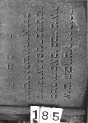 Grabstein 185 (Detailaufnahme)