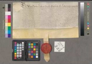 Lijfrentebrieve van de Staten van Utrecht van 500 Carolusgulden voor Sophia Theodora, dochter van Hans Wolfaard, Heere te Brederode, 20 Maart 1629. Perkament met uithangende zegel.