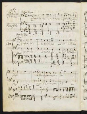No. 1 Tenor Solo (Ein Druide), Pianoforte, Chor