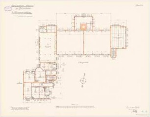 Offiziersheim Taunus, Falkenstein Wirtschaftsgebäude: Elektroinstallationssystem: Grundriss Obergeschoss 1:100