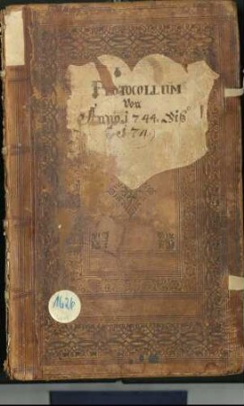 Amtsprotokoll, 15.1.-5.11., mit Register