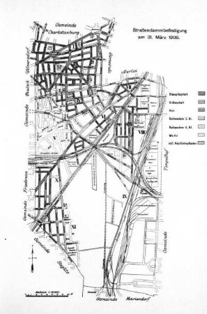Straßendammbefestigung am 31. März 1908
