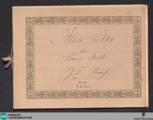2 Keyboard pieces - Don Mus.Ms. 2607 : pf