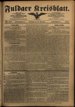 Ausgabe vom Dienstag, den 19. Dezember 1905.