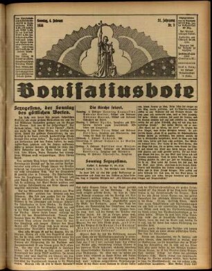 Ausgabe vom Sonntag, den 04. Februar 1934.