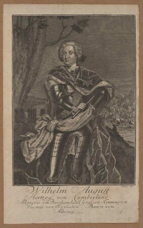 Porträt Wilhelm August, Herzog von Cumberland (1721-1765)