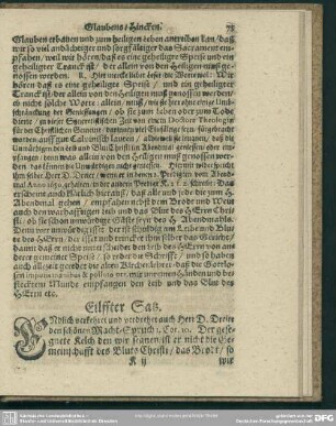 Eilffter Satz