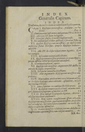 Index generalis capitum.