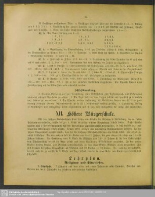 XII. Höhere Bürgerschule