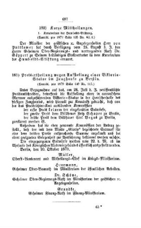 Kurze Mittheilungen : [II. Universitäten, etc.]